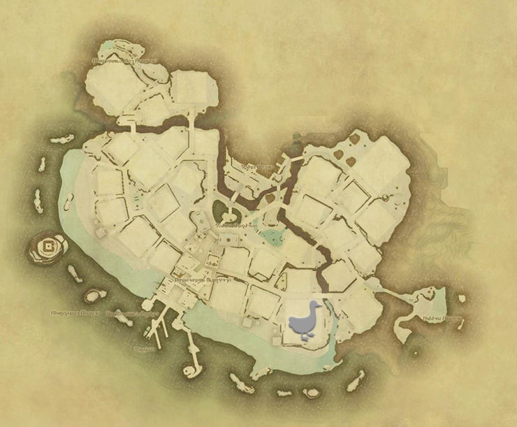 Map showing The Silver Duck location in Shirogane, Ward 16, Plot 7