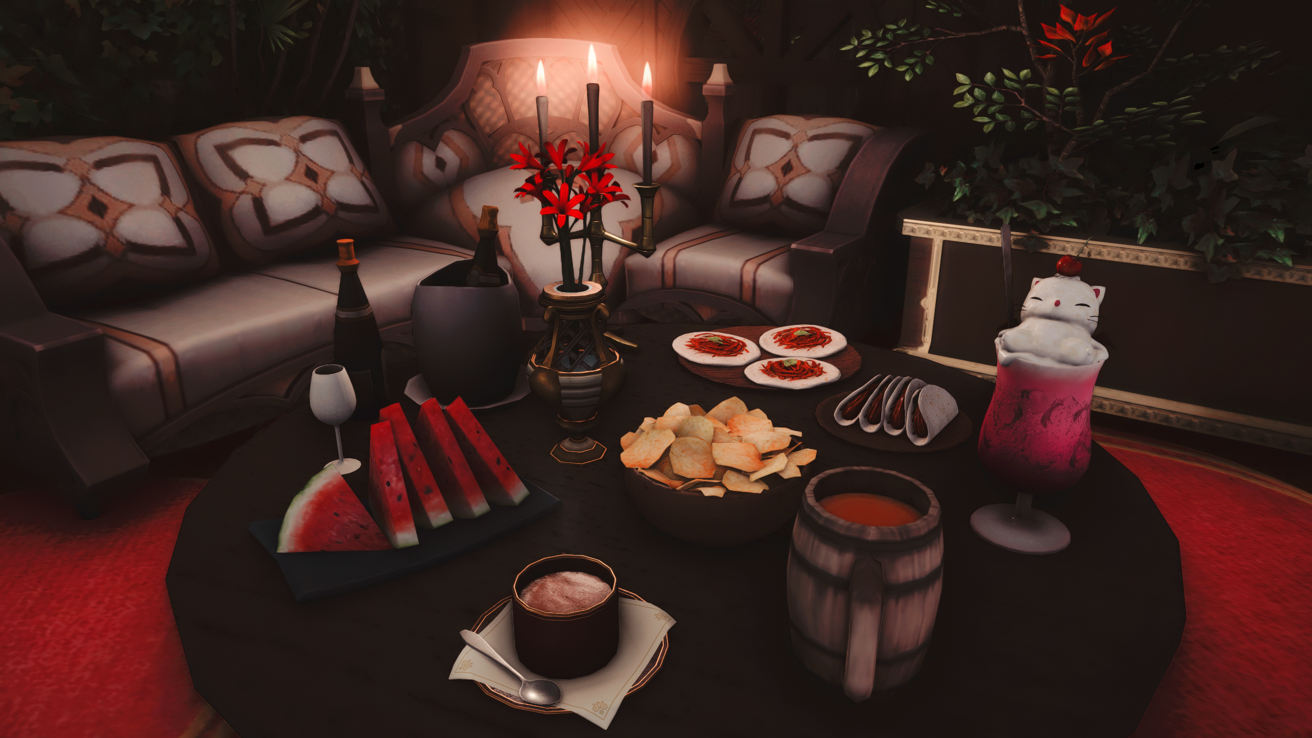 Set the table before they arrive